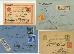 1889/1943 - Rumänien, Konvolut von 28 Briefen und Postkarten mit ...