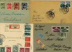 Tschechoslowakei - 1918/56, schönes Konvolut von 35 Bedarfs- und ...