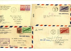 USA - 1942/45 - Partie von ca. 45 Belegen APO- und Zensurpost ...