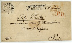 Staatswappen - 12 Kr. hellbraunviolett, vierseitig voll- bis ...