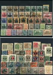 1916/24 - Besetzung I. WK/Abstimmungsgebiete, Konvolut Posten von ...