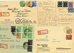 1946/48 - Gemeinschaftsausgaben/SBZ, Konvolut von 32 Briefen und ...