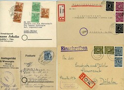 1946/48 - Gemeinschaftsausgaben/SBZ, Konvolut von 32 Briefen und ...