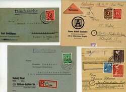1946/48 - Gemeinschaftsausgaben/SBZ, Partie von 22 Bedarfs- und ...