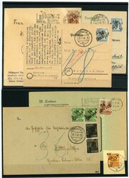 14 Görlitz 1/4/6 - 5 Belege, dabei zwei Bedarfsbriefe von Görlitz 6 ...