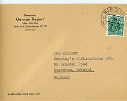 Fünfjahrplan - EF 25 Pfg. Bdr. auf Auslandsbrief nach England von ...