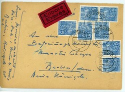 Fünfjahrplan - MEF 7x 10 Pfg. auf Eilboten-Fernbrief nach Berlin von ...
