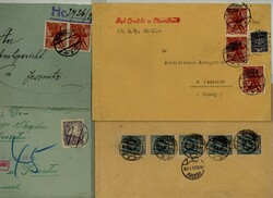 Polen - 1920/32, Lot von 11 Belegen mit verschied. Freim.-Ausg., ...