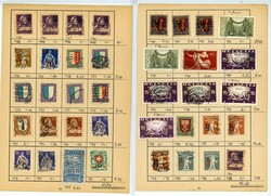 Schweiz - 1855/1949, meist gestempelte Dublettensammlung auf 8 alten ...
