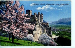 Merano (Italien) - 1924, color. AK "Castello Brunnenburg", rücks. ...