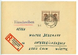 Finsterwalde - Wiederaufbau 42+38 Pfg. im waager. Paar als MEF auf ...