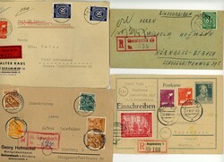 1946/48 - Gemeinschaftsausgaben, Konvolut von 45 Bedarfs- und ...