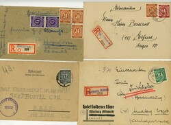1946/48 - Gemeinschaftsausgaben/SBZ, kleines Lot von 24 Belegen, ...