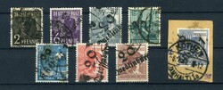 1948 - SBZ/Bezirkshandstempel - Bez. 2°, Lot von 8 Werten gestempelt ...