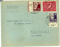 Köpfe I - 20 Pfg. mit gleichfarbiger Randleiste, 6 Pfg. unfd 24 Pfg. ...