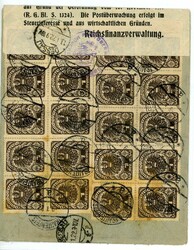 Österreich - Deutsch-Österreich 20x 1 Kr. als Mehrfachfrankatur auf ...