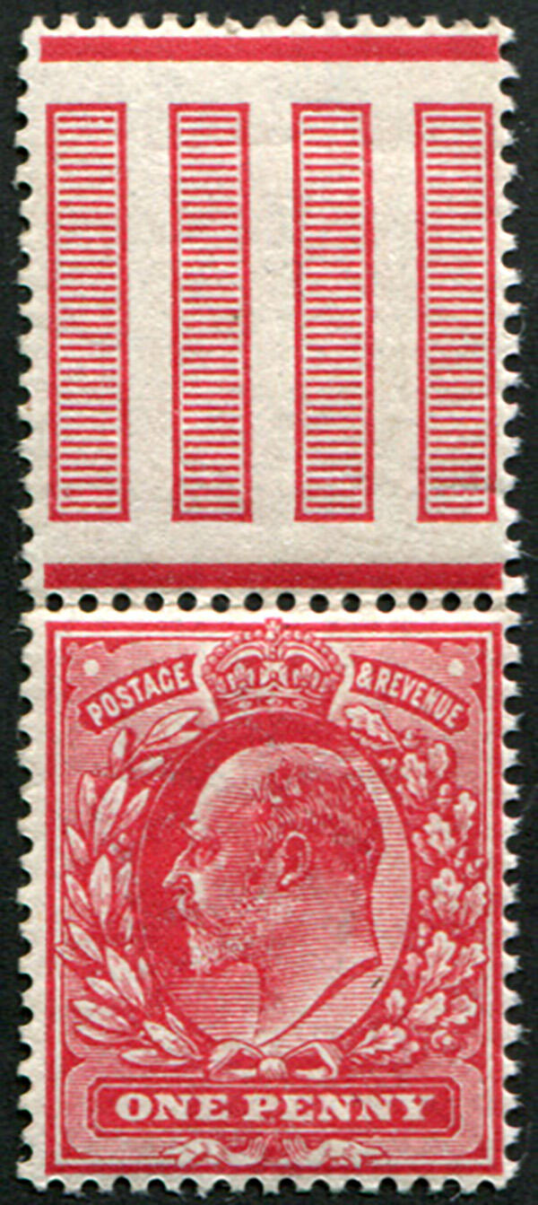 1d SG 281 VARIETY, ‘DEEP-CARMINE’, U/M & well centred, fine ...