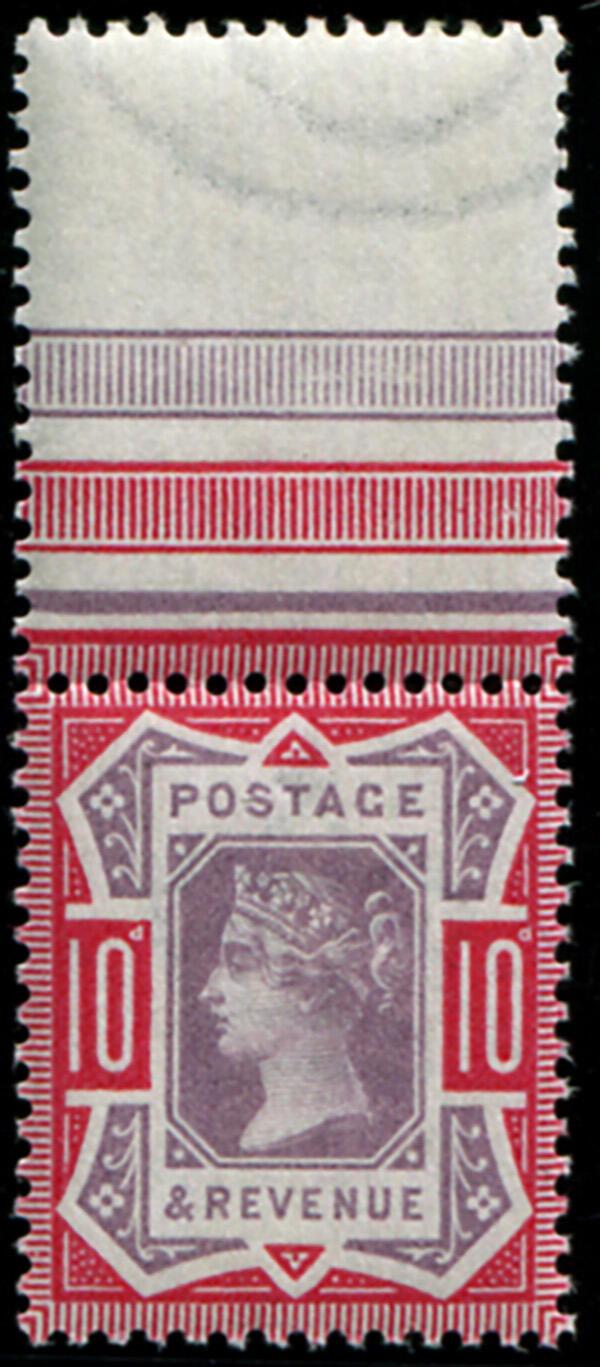 10d SG 210 VARIETY, ‘PALE DULL PURPLE & CARMINE’ U/M, top ...