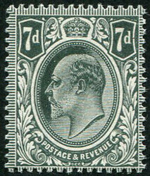 7d SG 305 VARIETY, ‘VERY DEEP SLATE-GREY’ U/M, pristine fresh of ...