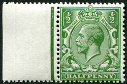 ½d SG 354 VARIETY, ‘VERY DEEP BRIGHT YELLOW-GREEN’ U/M, sheet ...