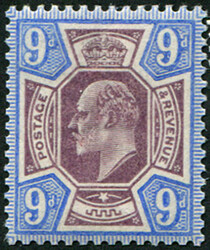 9d SG 250(3) ‘DEEP-ULTRAMARINE’ MINT, very fine fresh mm, fab ...