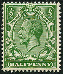 ½d SG 354 VARIETY, ‘DEEP BRIGHT YELLOW-GREEN’ U/M, fine colour ...