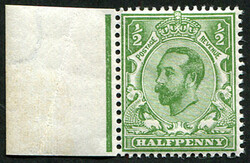 ½d SG 321(5) (Die 1a) ‘YELLOW-GREEN’ U/M, side marginal, superb ...