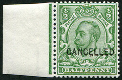 ½d SG 344 OVPT ‘CANCELLED’ TYPE 24, U/M marginal, pristine fresh ...