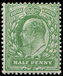 ½d SG 271 VARIETY, ‘PALE BRIGHT-GREEN’ U/M, pristine fresh of ...