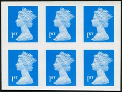 2002 1st SG 1668m IMPERF COLOUR TRIAL IN ‘BRIGHT-BLUE’ BOOKLET ...
