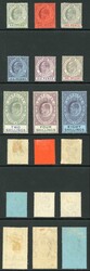 Gibraltar SG46/54 Set to 8/- (no pound) Wmk Crown CA (2/- crease) M/M ...