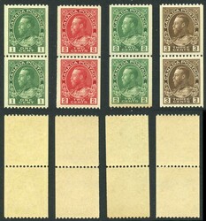 Canada SG216/8a Perf 12 x Imperf Coil Pairs Very Fine U/M (MNH) ...