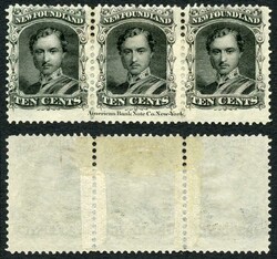 Newfoundland SG32 10c Medium White Paper Mint (no gum) Inscriptional ...