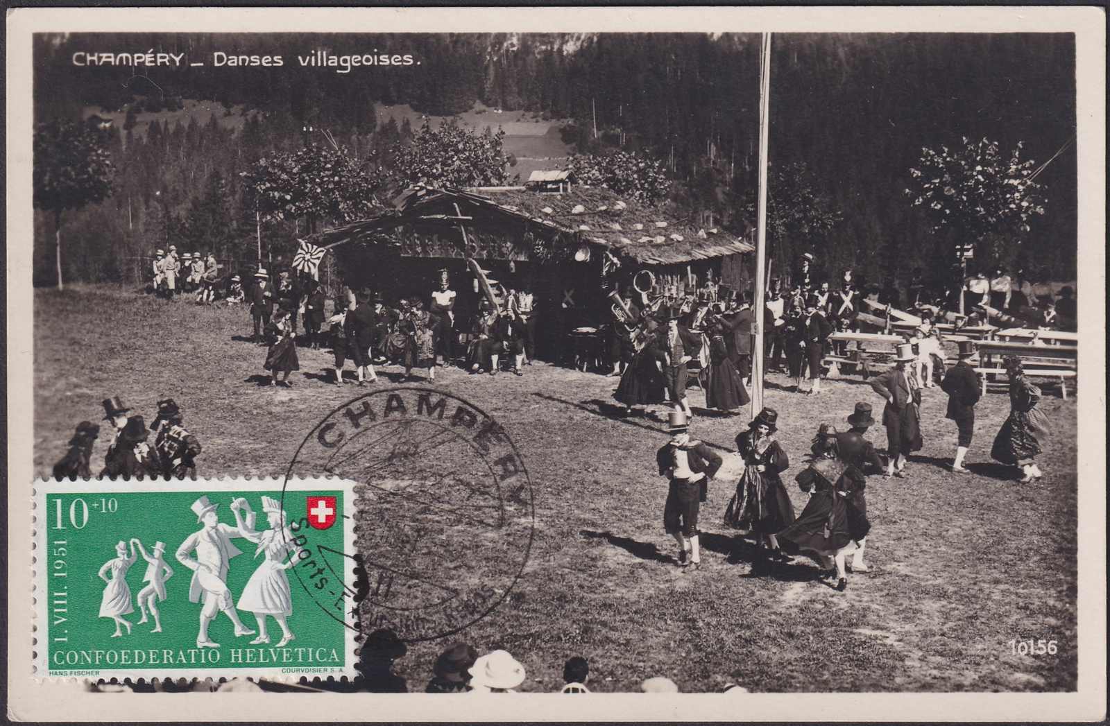 1951, B52 auf Maximum-Karte mit gleichem Motiv wie Marke (Trüllpolka ...