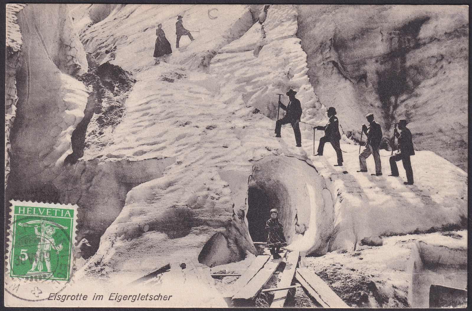 BERN: WENGENERALP-SCHEIDEGG nach "Seine", bildseitig frankiert. ...