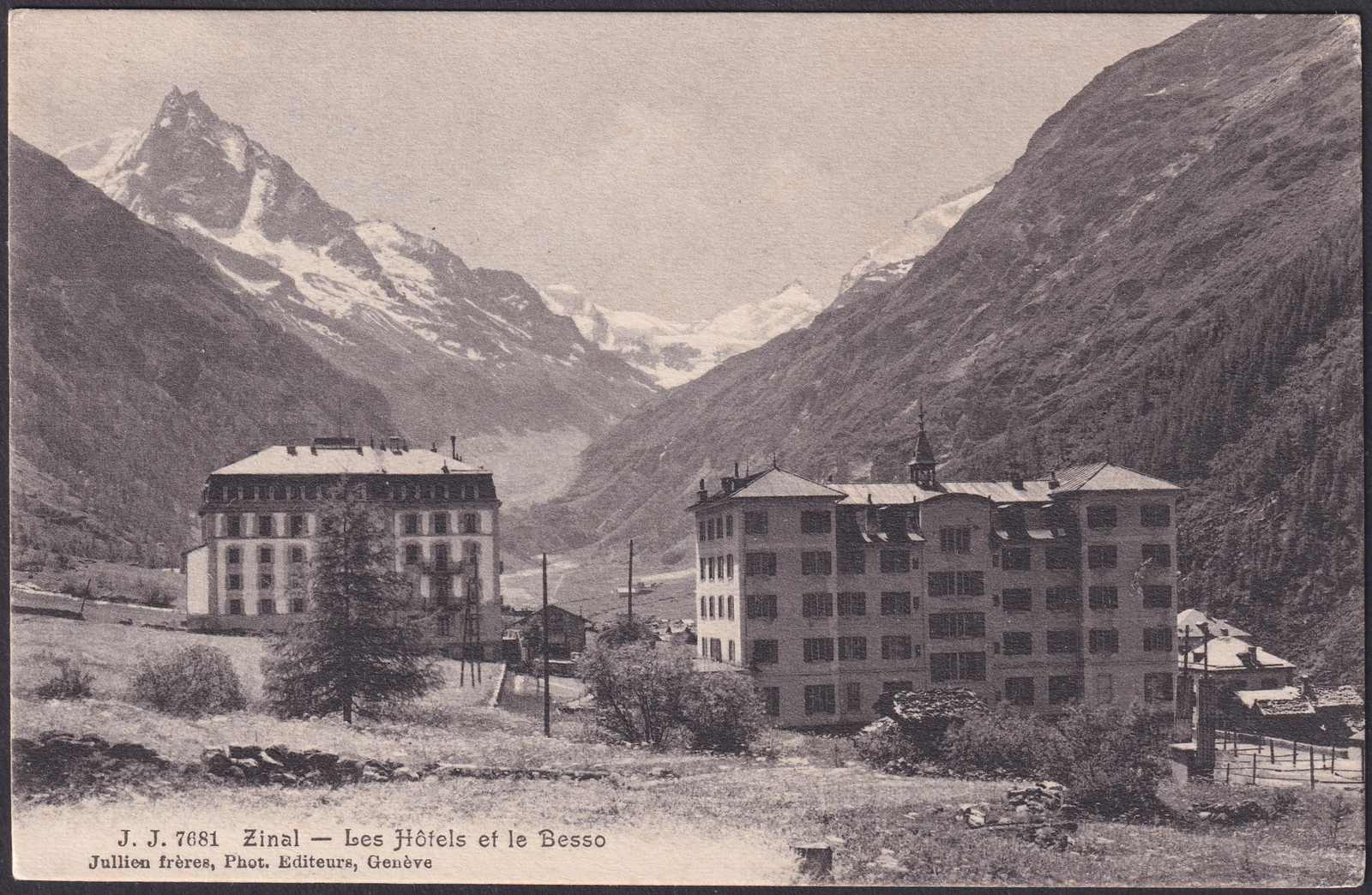 WALLIS, ZINAL, Nr.119 saubere Paar-Einheit nach England 25.AUG.1919, ...