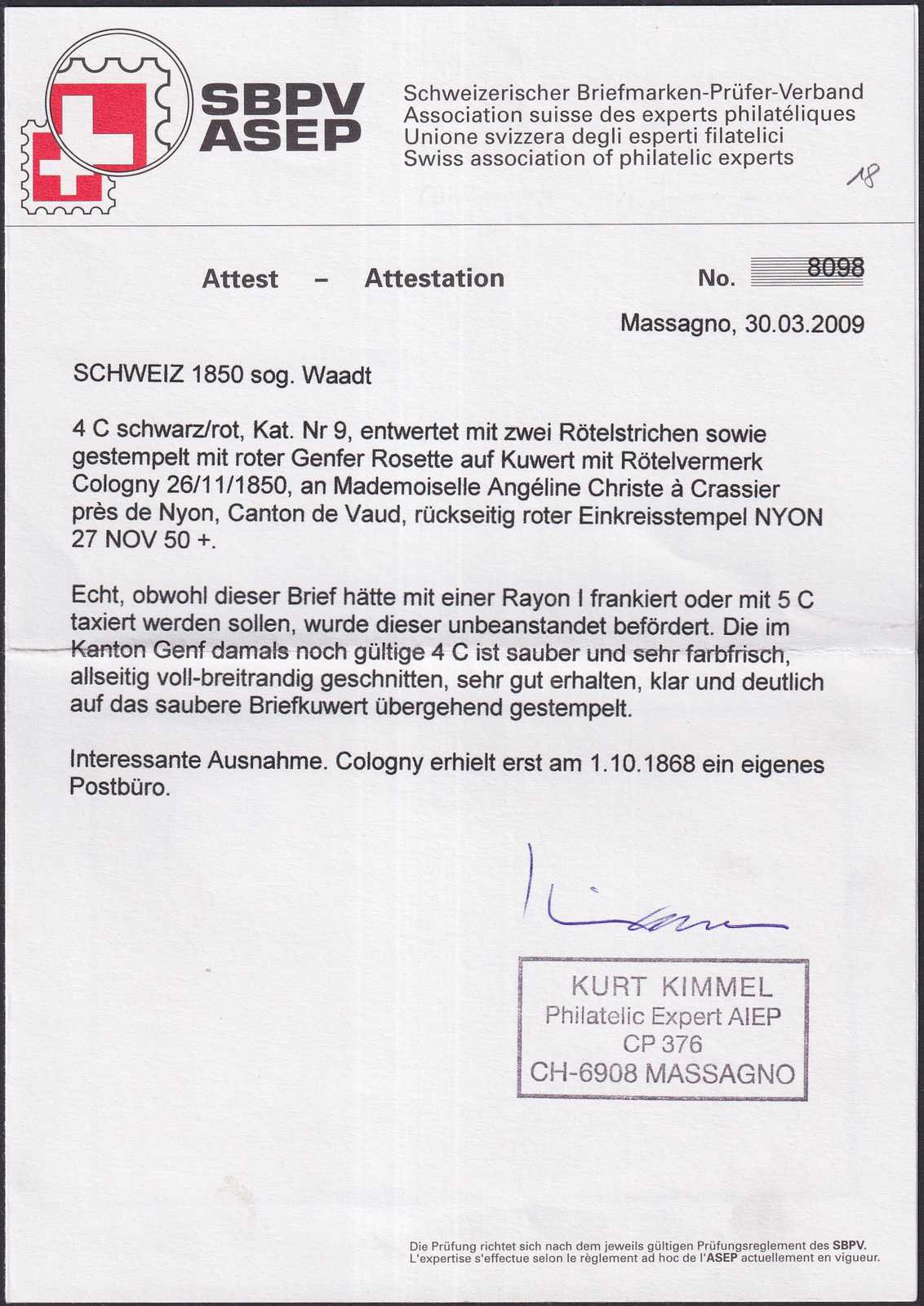 Image 3 for lot number 168 for 10th Schwarzentruber Auction