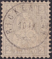 RICKENBACH LU, Nr.28 mit zentrischem Zwergstempel 10.SEPT, wenig ...