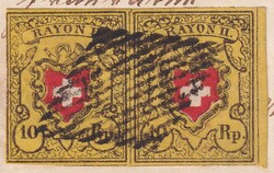 KOTTWIL LU (ab ETTISWYL über WILLISAU): 1852 (9.APR) Paar-Einheit T ...