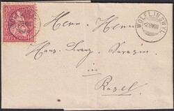 WÖLFLINSWYL (AG) 1870 nach BASEL über Frick mit Nr.38 - ...