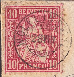 WÖLFLINSWYL (AG) 1870 nach BASEL über Frick mit Nr.38 - ...