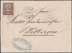 STEIN 1881 (21.JUL) nach Wittnau, Nr.30 "forwarded" von SAECKINGEN A ...