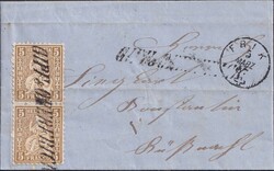 GIPF & OBERFRICK (bei FRICK) 1867 (5.MÄRZ) nach Küssnacht (SZ), Nr ...