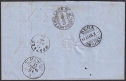 BURGDORF 14.NOV.1866 nach Monthey (Valais) rs mit Ankunftsstempel, St ...