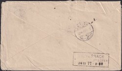 KÜSSNACHT (heutiges Küsnacht, ZH) 23.NOV.1877 nach Lauterbach in ...