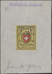 SPERATI-Fälschung 16I (Type 12) auf Ausschnitt, perfekt gemachte ...