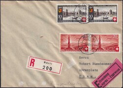 1942, B15+B16 vom RÜTLI, sehr sauber entwertet vom 1.AUGUST nach ...