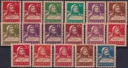 1914-1933, Nr.126I-184 (TELLBRUSTBILD, 17 ungebrauchte/ meist ...