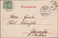 BASLER TAUBE +Rayon (17I) auf sauberer Bank-Karte von REIDEN (Tausend ...