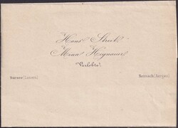 SURSEE 1867 (30.OKT) nach Menziken, Nr.28 auf LUXUS-Drucksache mit ...